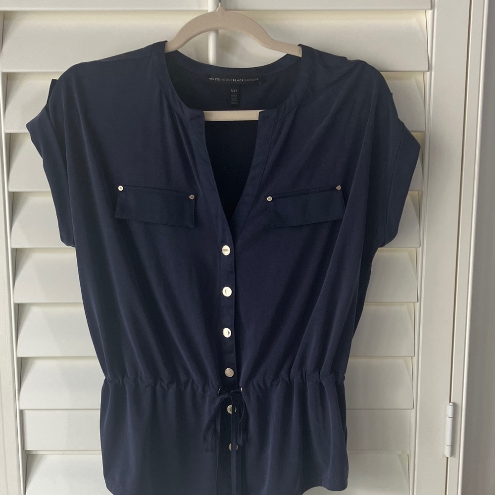 White House Black Market Deep Blue Top Size XXS